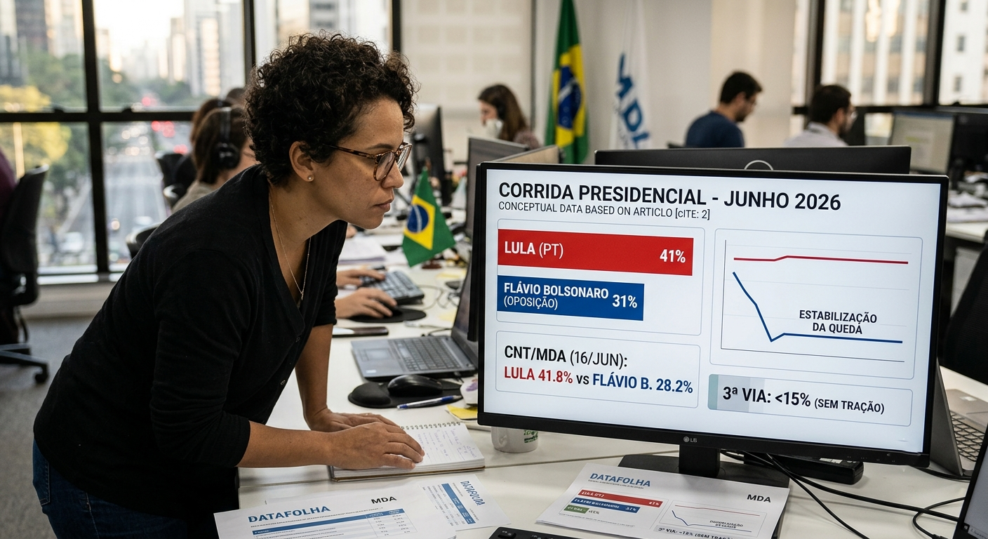 Corrida presidencial: Lula mantém liderança, Flávio estabiliza e 3ª via segue sem tração