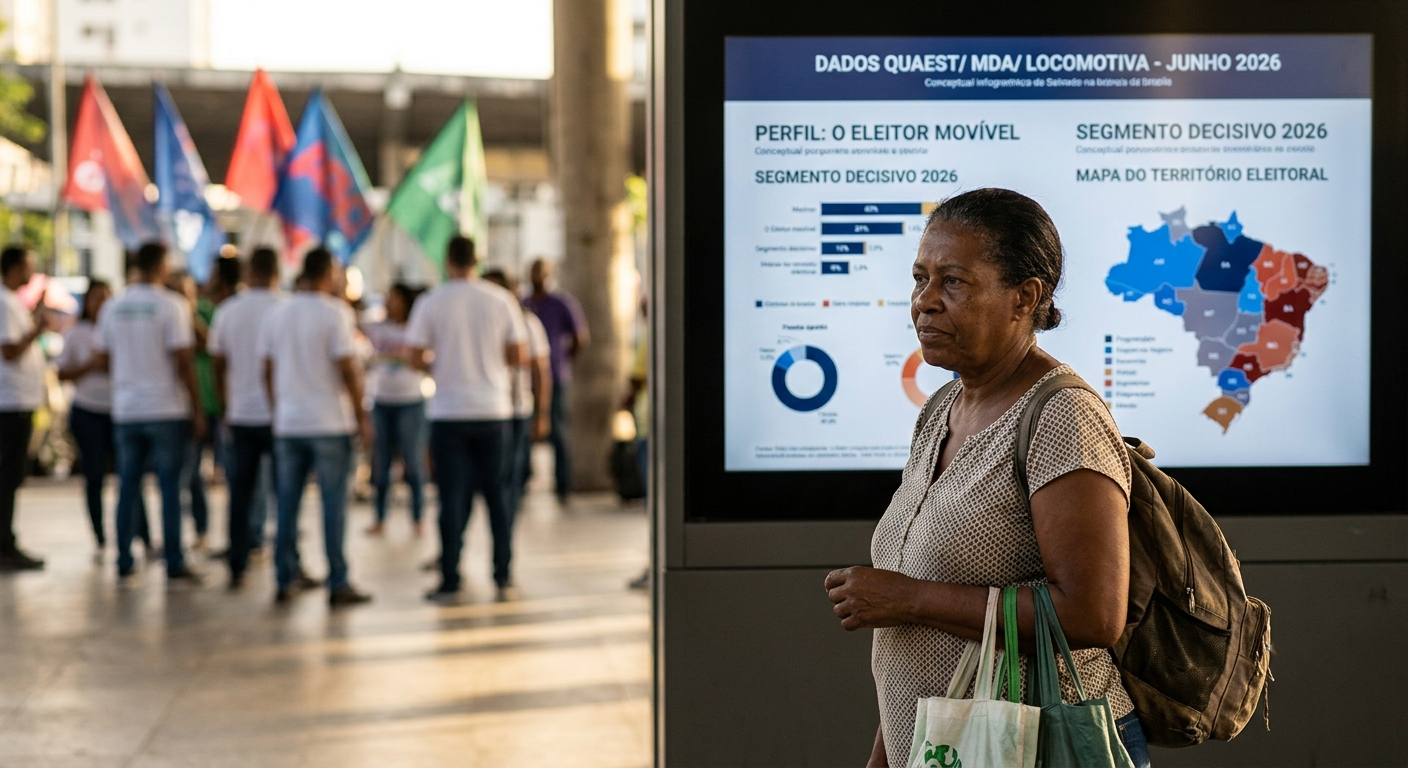 O eleitor movível de 2026: quem é, o que pensa e como os candidatos disputam esse segmento decisivo