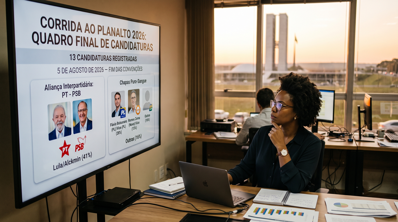 Corrida ao Planalto: candidatos e vices em 2026