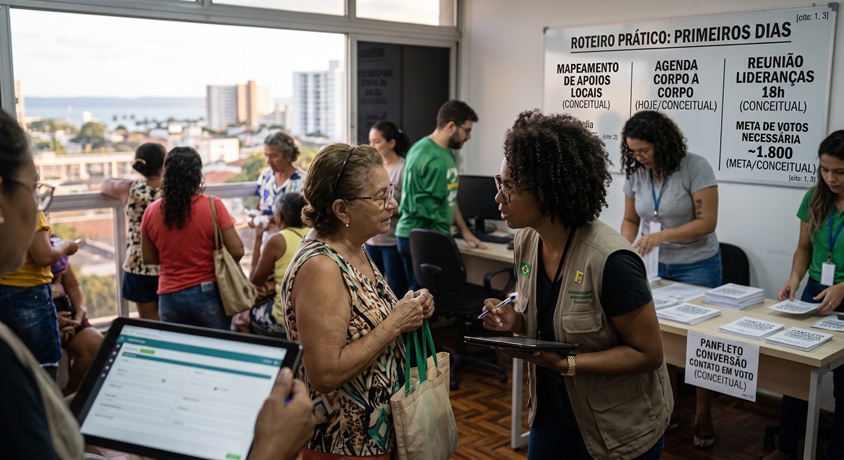 Candidato de primeira viagem: os passos inicias da campanha