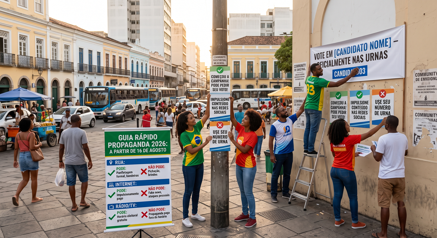 Propaganda eleitoral começa dia 16 de agosto